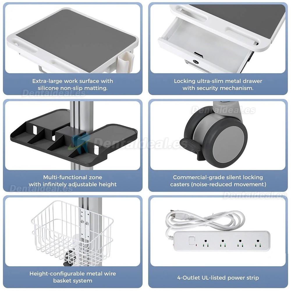 Likaymo RC-1 Carro Dental M&oacute;vil Multifunci&oacute;n para Laboratorio, Hospital y Cl&iacute;nica Dental